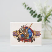 スピアウォリアー先住民アメリカ ポストカード (スタンド正面)