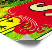 スピアサーモン缶ラベルはいベイ， AK ポスター (角)