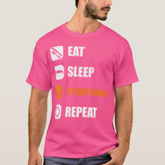 スピアフィシュ食べーの睡眠スピアフィッシングの繰り返し Tシャツ