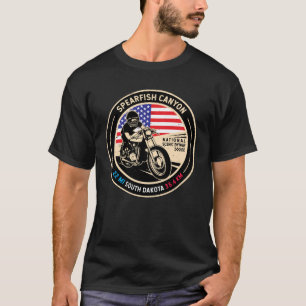 スピアフィッシュキャニオンサウスダコタバイク Tシャツ