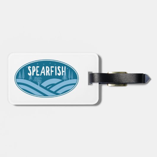スピアフィッシュ サウスダコタ州 アウトドア ラゲッジタグ (裏面横)