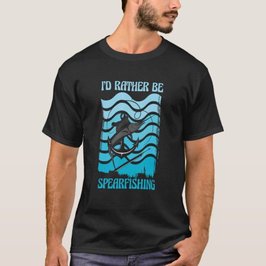 スピアフィッシングよりもっと好きなことがあるとしたら槍投げ Tシャツ (正面)