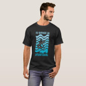 スピアフィッシングよりもっと好きなことがあるとしたら槍投げ Tシャツ (正面フル)