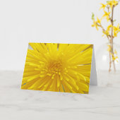 スピキーイエローダリアクローズアップフォトテンプレート カード (黄色い花)