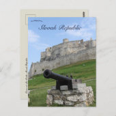 スピス城スロバキア共和国の大砲 ポストカード (正面/裏面)