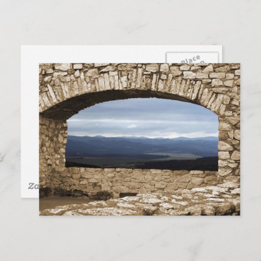 スピス城最大の中央ヨーロッパ風の城 ポストカード (正面/裏面)