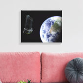 スピッツァーは打ち上げ直後に地球を出発 キャンバスプリント (インサイチュ (リビング))