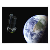 スピッツァーは打ち上げ直後に地球を出発 フォトプリント            (正面)