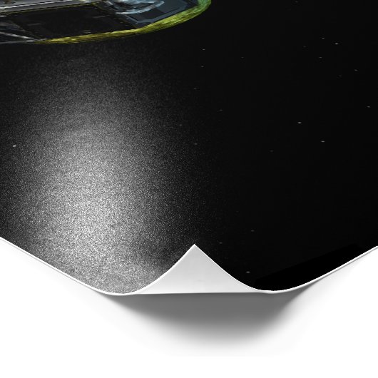 スピッツァーは打ち上げ直後に地球を出発 フォトプリント            (角)