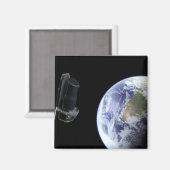 スピッツァーは打ち上げ直後に地球を出発 マグネット (正面/裏面)