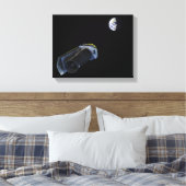 スピッツァーは高利得アンテナを指している キャンバスプリント (インサイチュ (寝室))