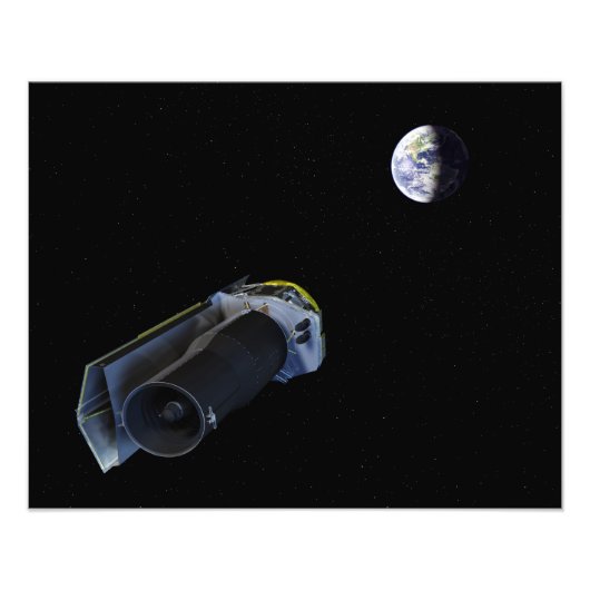 スピッツァーは高利得アンテナを指している フォトプリント            (正面)