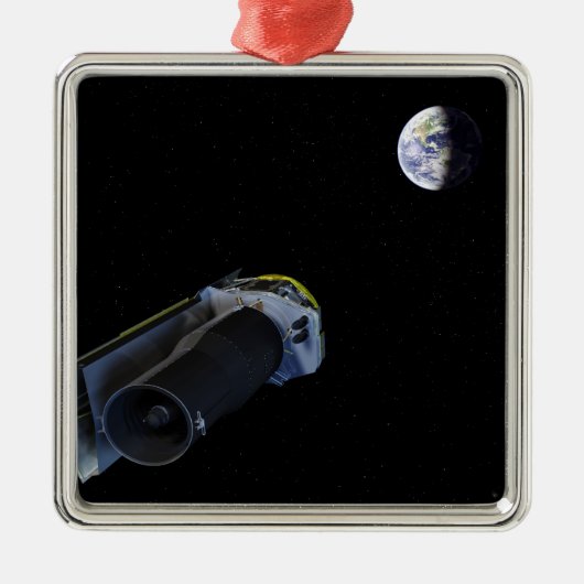 スピッツァーは高利得アンテナを指している メタルオーナメント (正面)