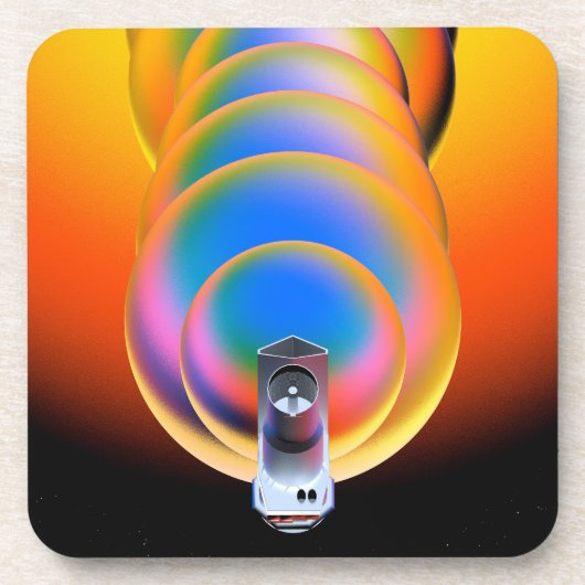 スピッツァー宇宙望遠鏡ポスター。 コースター (正面)