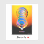 スピッツァー宇宙望遠鏡ポスター。 シール (シート)