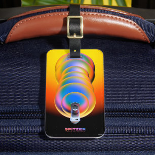 スピッツァー宇宙望遠鏡ポスター。 ラゲッジタグ