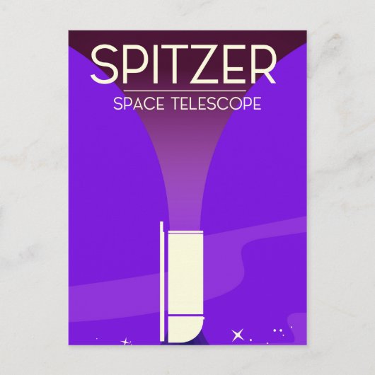 スピッツァー宇宙望遠鏡 ポストカード (正面)