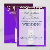 スピッツア宇宙望遠鏡 招待状 (正面/裏面)