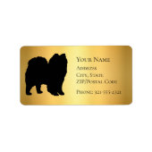 スピッツシルエットラベル ラベル (正面)