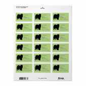 スピッツシルエット ラベル (フルシート)