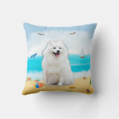 スピッツドッグオンビーチ クッション (裏面)