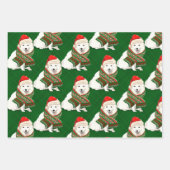 スピッツ日本のクリスマスドッグとグリーンプライド ラッピングペーパーシート (正面3)