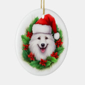 スピッツ日本のクリスマスリース セラミックオーナメント (右)