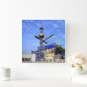 スピッテラ廃棄物焼却場 スクエア壁時計 (ホーム)