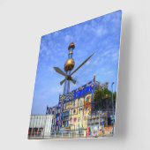 スピッテラ廃棄物焼却場 スクエア壁時計 (傾斜)