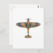 スピットファイアの上面 ポストカード (正面/裏面)