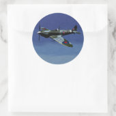 スピットファイアステッカー ラウンドシール (バッグ)