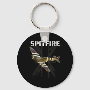 スピットファイア第2次世界大戦バトルイギリスファイター飛行機エースW キーホルダー