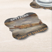 スピットファイア紙コースター ペーパーコースター (アングル)