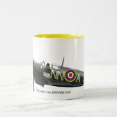 スピットファイア航空機 ツートーンマグカップ (中央)