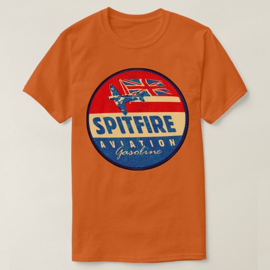 スピットファイア航空燃料 Tシャツ (デザイン正面)