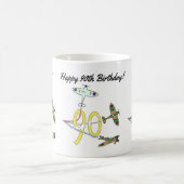 スピットファイア90歳の誕生日コーヒーマグ コーヒーマグカップ (中央)