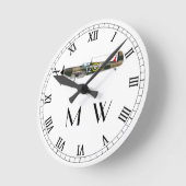 スピットファイア |ウォッチモノグラムの機能 ラウンド壁時計 (傾斜)