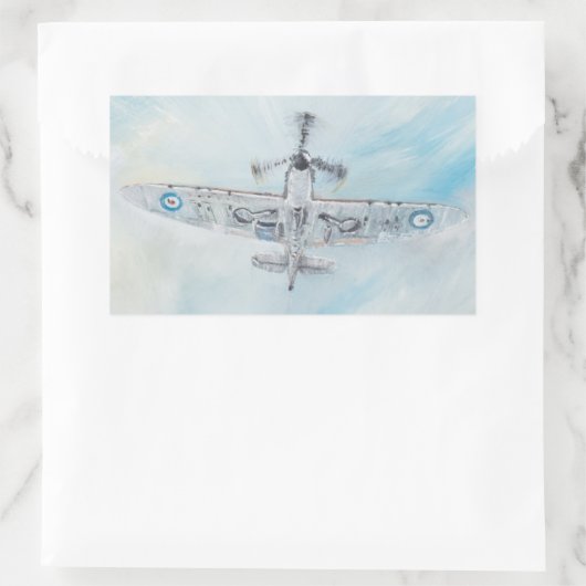 スピットファイア。「エース・オブ・スペード」。2014. 長方形シール (バッグ)