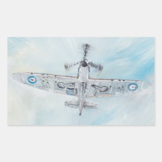 スピットファイア。「エース・オブ・スペード」。2014. 長方形シール (正面)