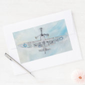 スピットファイア。「エース・オブ・スペード」。2014. 長方形シール (封筒)