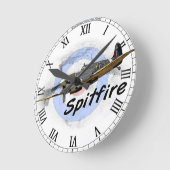 スピットファイア ラウンド壁時計 (傾斜)