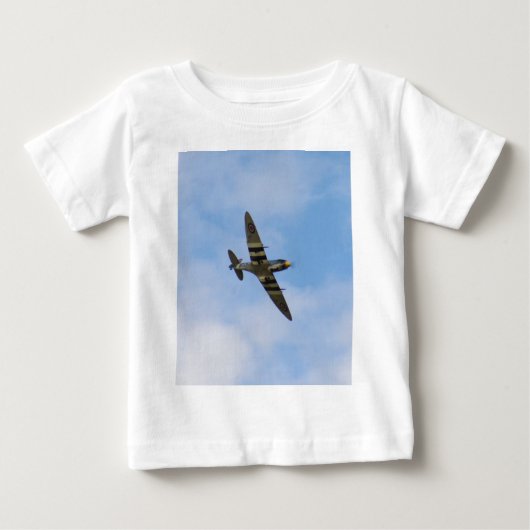 スピットファイア MK IX MK923の模型 ベビーTシャツ (正面)