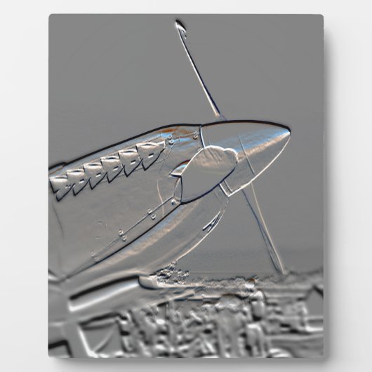 スピットファイアMk 1A航空機エンボス フォトプラーク (正面)