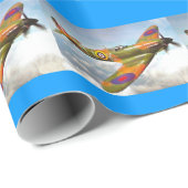 スピットファイアWW ll飛行機包装紙 ラッピングペーパー (ロールコーナー)