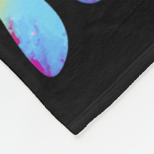 スピットプレワークアウトで私の口おもしろいジム絞り染めティー フリースブランケット (角)