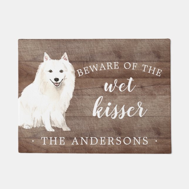 スピッ日本のツドッグパーソナライズされたドアマット ドアマット (正面)