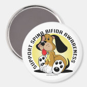 スピナビフィダドッグ マグネット (正面/裏面)