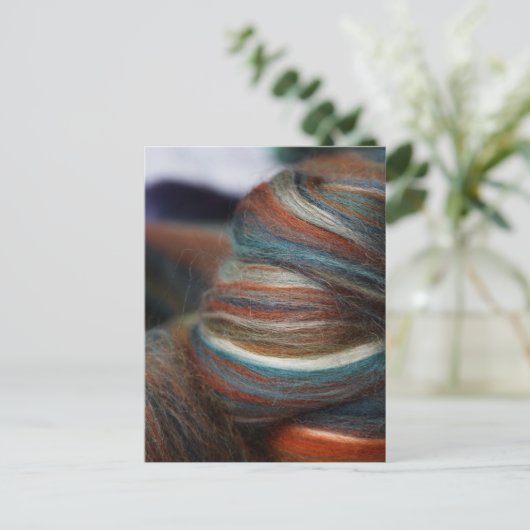 スピナーまたはファイバアーティスト用のはがき ポストカード (スタンド正面)