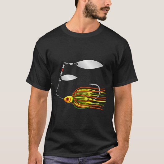 スピナーベイト ルアー タンデム シルバー ウィロー Tシャツ (正面)