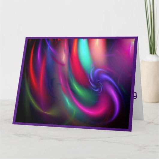 スピナー花火誕生日カード – グリーティングカード (正面)